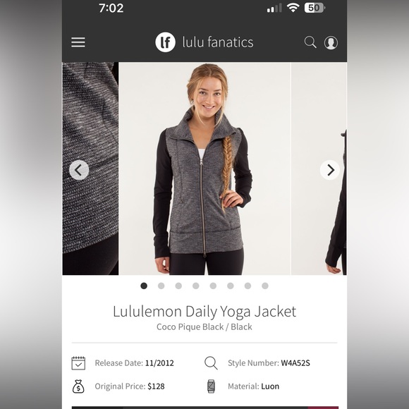 Lululemon daily yoga jacket - Picture 2 of 2